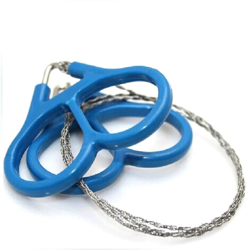 1PC Portable Stainless Steel Wire Saw Handheld Steel Rope Chain Saw EDC Outdoor Camping Emergency Survival Tools Equipment