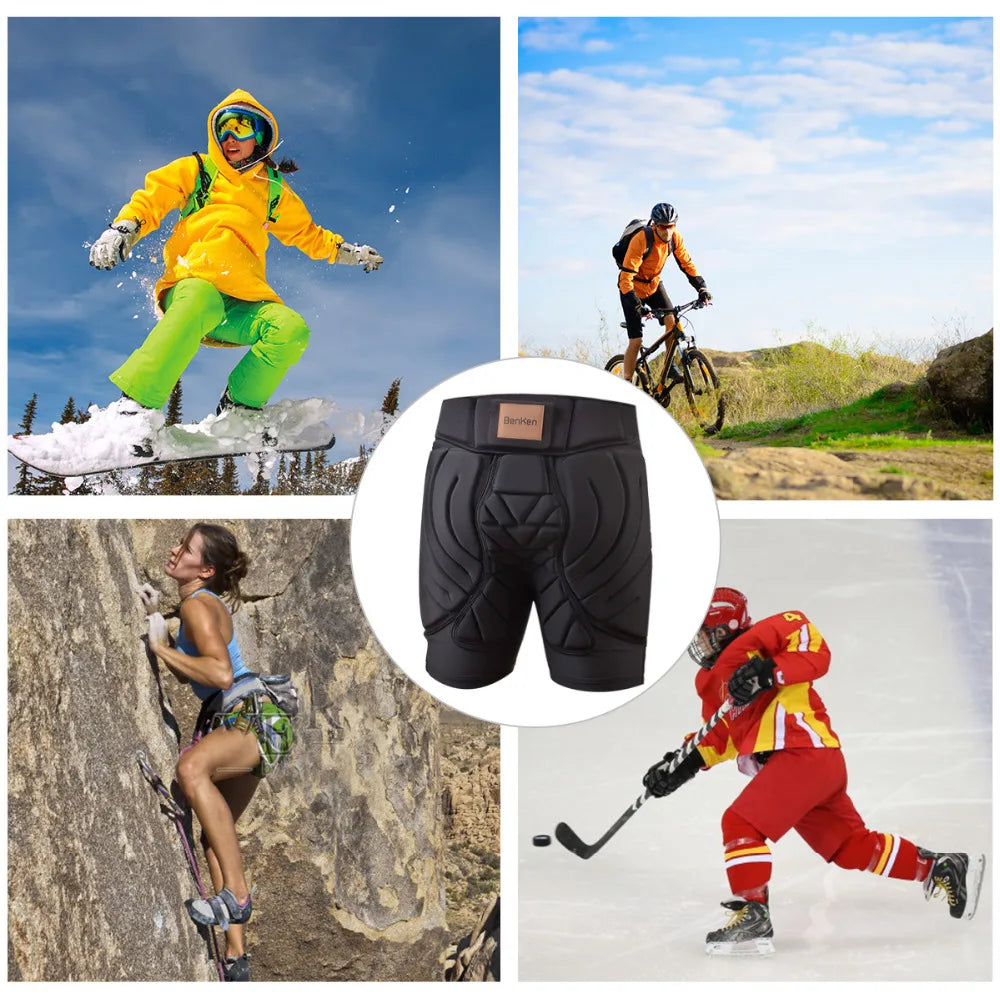 BenKen Ski Butt Pants Hip Protection Butt Guard for Skateboarding Skiing Riding Cycling Snowboarding Overland Racing Armor Pads