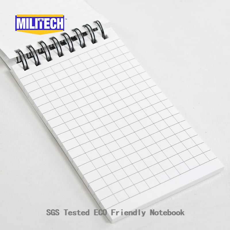 Militech Eco Friendly Degradable Stone Powder Made Waterproof 3'' x 5'' Tactical All Weather Notebook Tested By SGS and PIDC