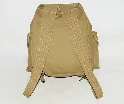 WW2 Replica US Army Tactical Backpack - Cotton Webbing Haversack for Travel & Camping