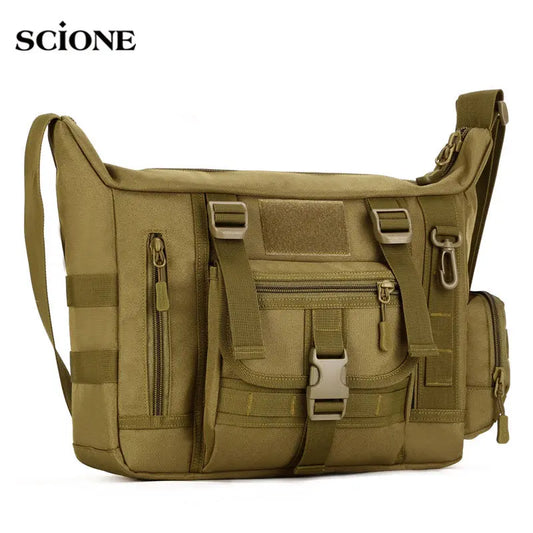 14 Inch Tactical Sling Bag Military Men's A4 Document Molle Messenger Sport Crosscody Bags Sling Laptop Shoulder Bag XA458WA