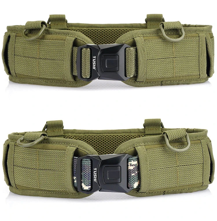 VATLTY New Tactical Belt Molle for Men Metal Buckle Strong Nylon Military Belt Outdoors Waistband Girdles Male