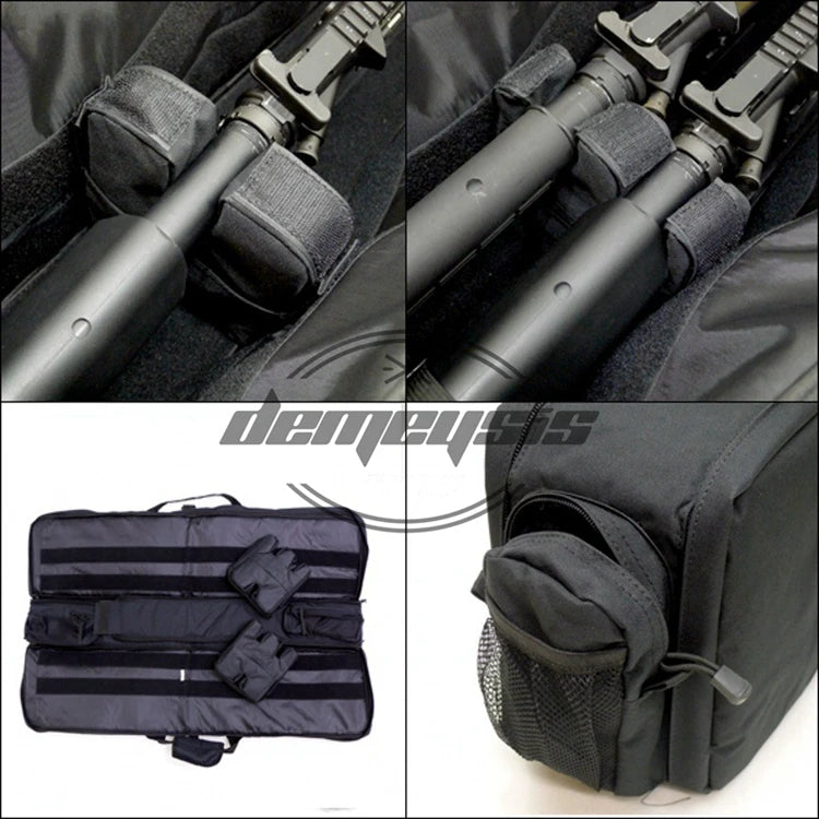 M249 Tactical Gun Bag Large Capacity Hunting Shooting Gun Case Protective Foam Pad Airsoft Double Rifles Carry Shoulder Bag