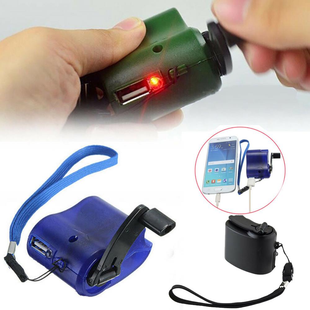 USB Hand Crank Phone Charger Manual Outdoor Hiking Camping Emergency Generator camping Outdoor Tools dropshipping