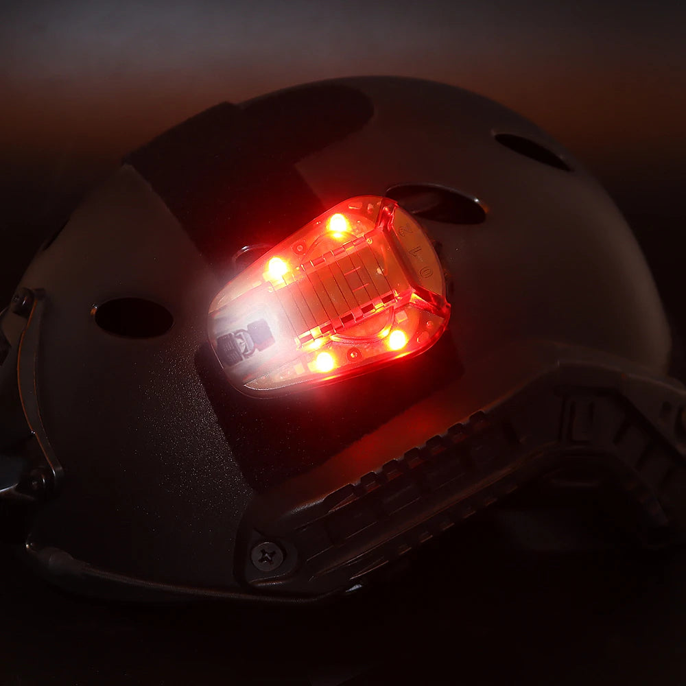 Tactical Multipurpose Helmet Strobe Light Waterproof Ladybird Lamp Survival Safety IR Flash Light Survival Tools Airsoft Hunting