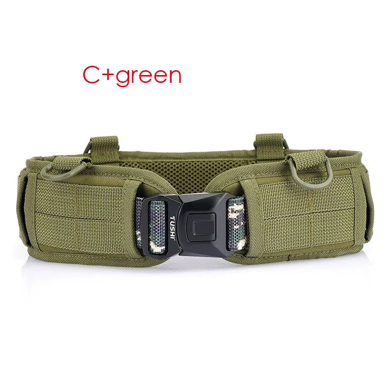 VATLTY New Tactical Belt Molle for Men Metal Buckle Strong Nylon Military Belt Outdoors Waistband Girdles Male