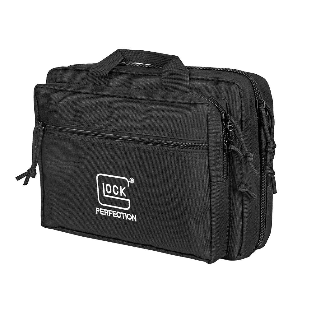 Tactical Glock Single Pistol Gun Case Carrying Bag Portable Padding Protection Dual Handgun Hunting Bag