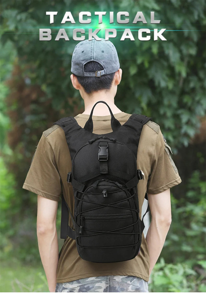 15L Molle Tactical Backpack 800D Oxford Hiking Bicycle Backpack Men Outdoor Sports Cycling Climbing Camping Bag XA257D