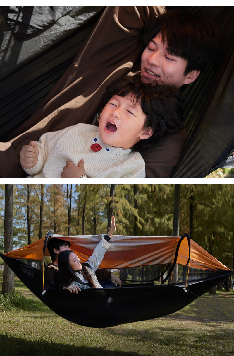 Model 2.0 Traveler hammock Outdoor anti roll and anti mosquito hammock Double person sunshade camping hammock with mosquito net