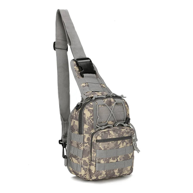 Outdoor Tactical Chest Bags Men's Small Chest Bag Cycling Shoulder Bag Army Camouflage Climbing Portable Messenger Bag 600D Wate