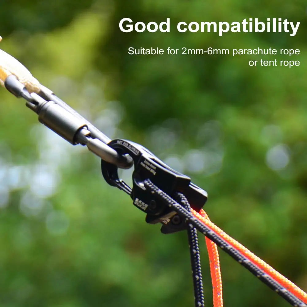 Rope Tensioner Camping Tent Cord Adjuster Rustproof Tent Canopy Fastener Strong Load-bearing Quick Fix Buckle Cord Tensioner