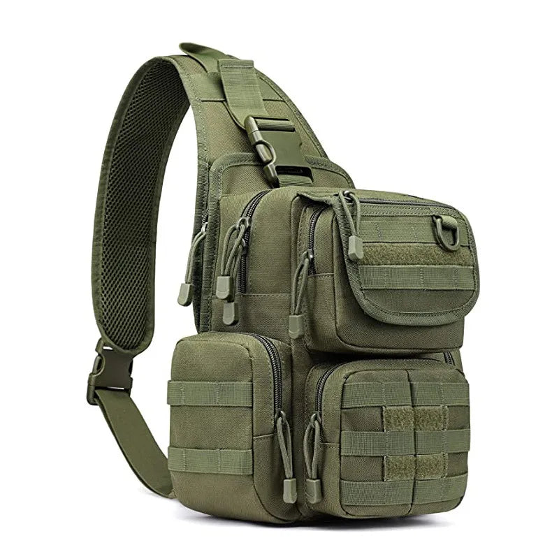 Tactical Chest Sling Bag Men's Riding Bags Hunting Gun Holster Backpacks Climbing Molle Fishing Pouch Archer Shoulder Backpack