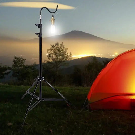 Camping Light Stand Lightweight Convenient Lamp Support Holder Tripod Durable Light Lamp Lantern Picnic Hiking Outdoor Fishing