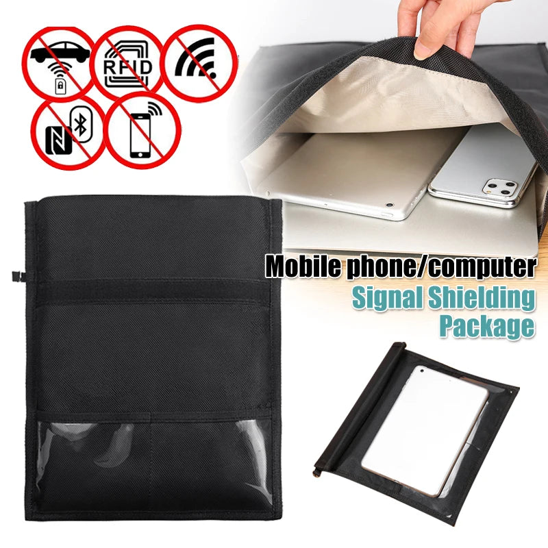 RFID-Safe Notebook and Phone Faraday Pouch: Anti-Theft, Anti-Tracking, and Radiation Shielding