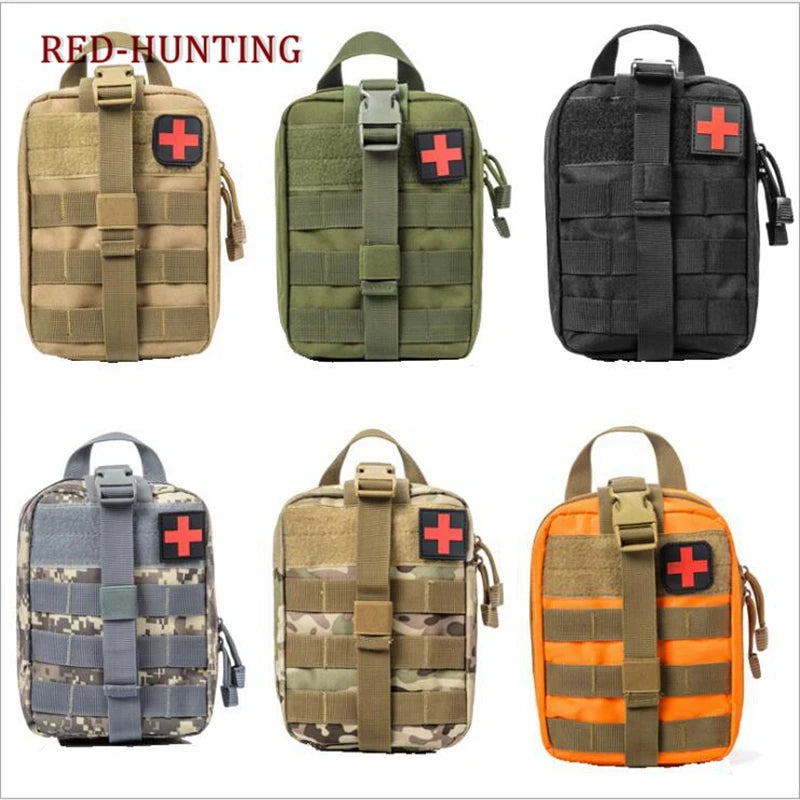 Military Molle EDC Pouch Tactical First Aid Kit Medical Bag Emergency Tool Camping Survival IFAK Bag Hunting Accessories Pack