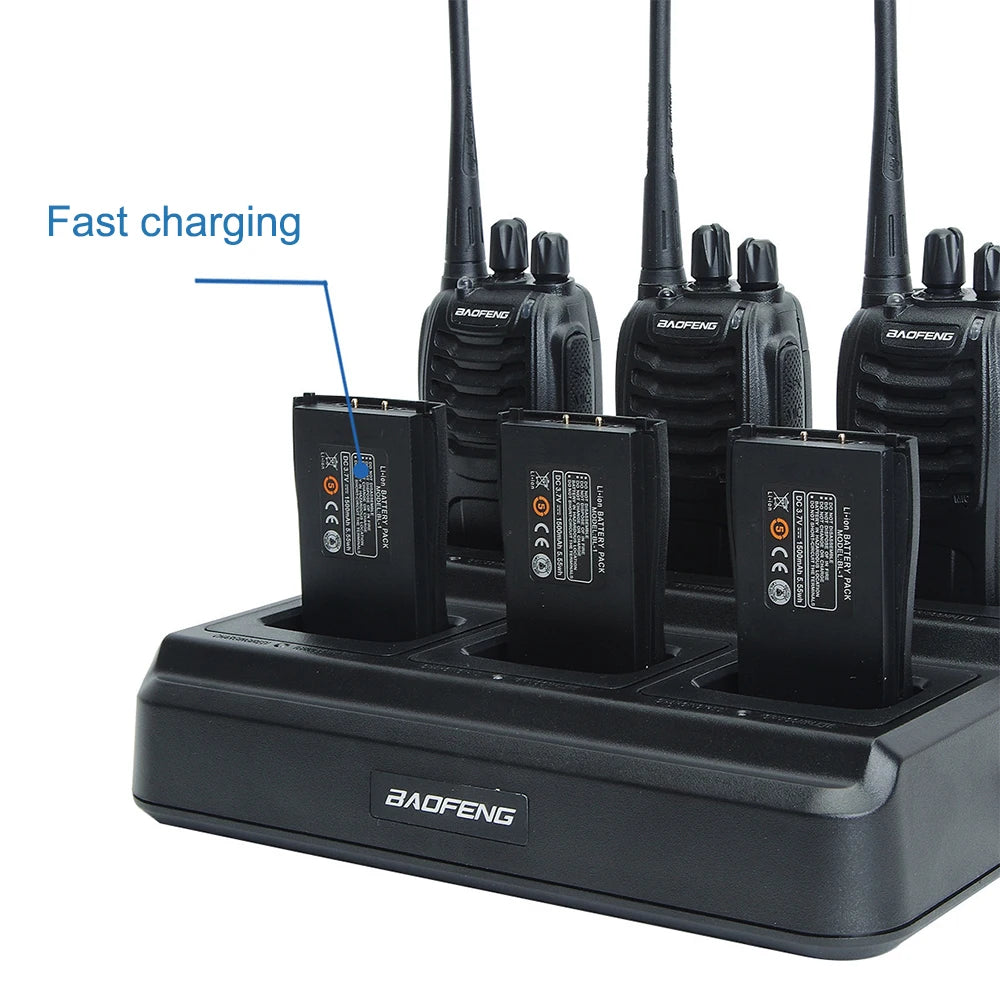 Baofeng 888s 6 packed full set with six way charger uhf 2 way radio handheld baofeng walkie talkie BF-666S 777S Walkie Talkie Ac