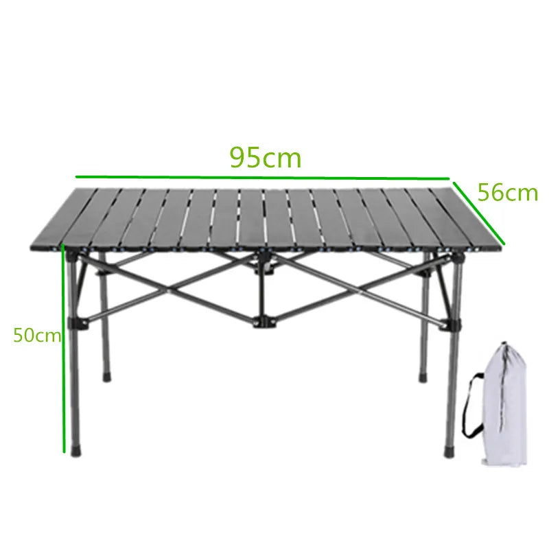 Egg Roll Table Camping Folding Portable Table Camping Equipment Aluminum Alloy Camping Desk Outdoor BBQ Picnic Table 캠핑테이블