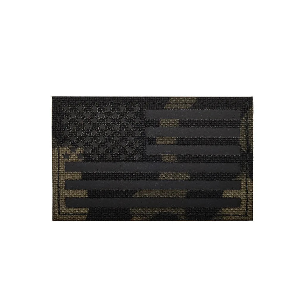 US Flag Reflective Patch USA  SRT Military Special Forces Tactical Fastener Patch Hook and Loop Army Badge Armband Costumes DIY