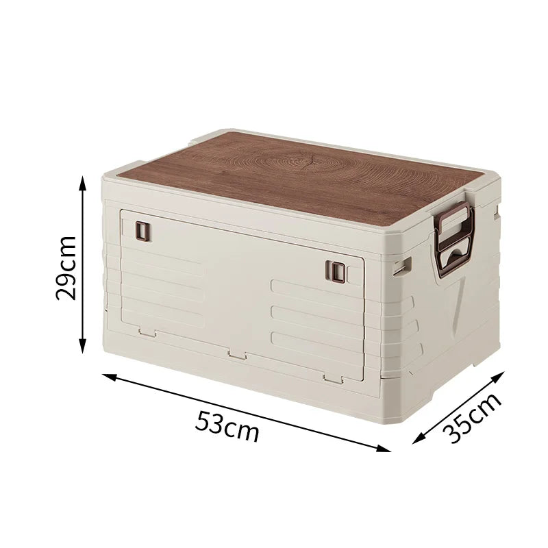 1pc Outdoor Camping Storage Box, Portable Large Capacity Folding Box, Multifunctional Storage Box For Outdoor Camping Travel