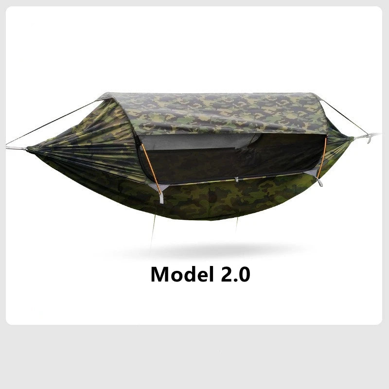 Model 2.0 Traveler hammock Outdoor anti roll and anti mosquito hammock Double person sunshade camping hammock with mosquito net