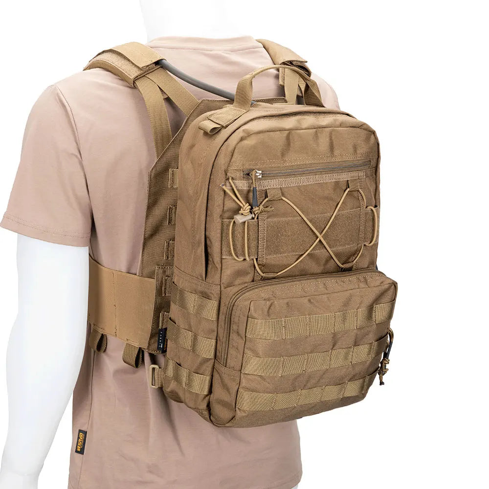 Tactical Hydration Backpack 15L Bladder Bag Hiking Biking Running Backpacks Molle Camping Men's Backpacks(No water bag included)