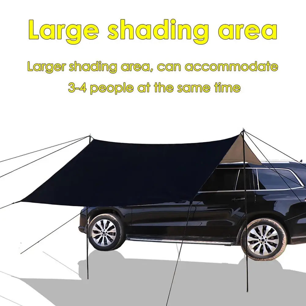 Truck Canopy Oxford Cloth Car Side Awning Rooftop Portable Auto Canopy Camper Trailer Sun Shade Suv Tent Attachment For Camping