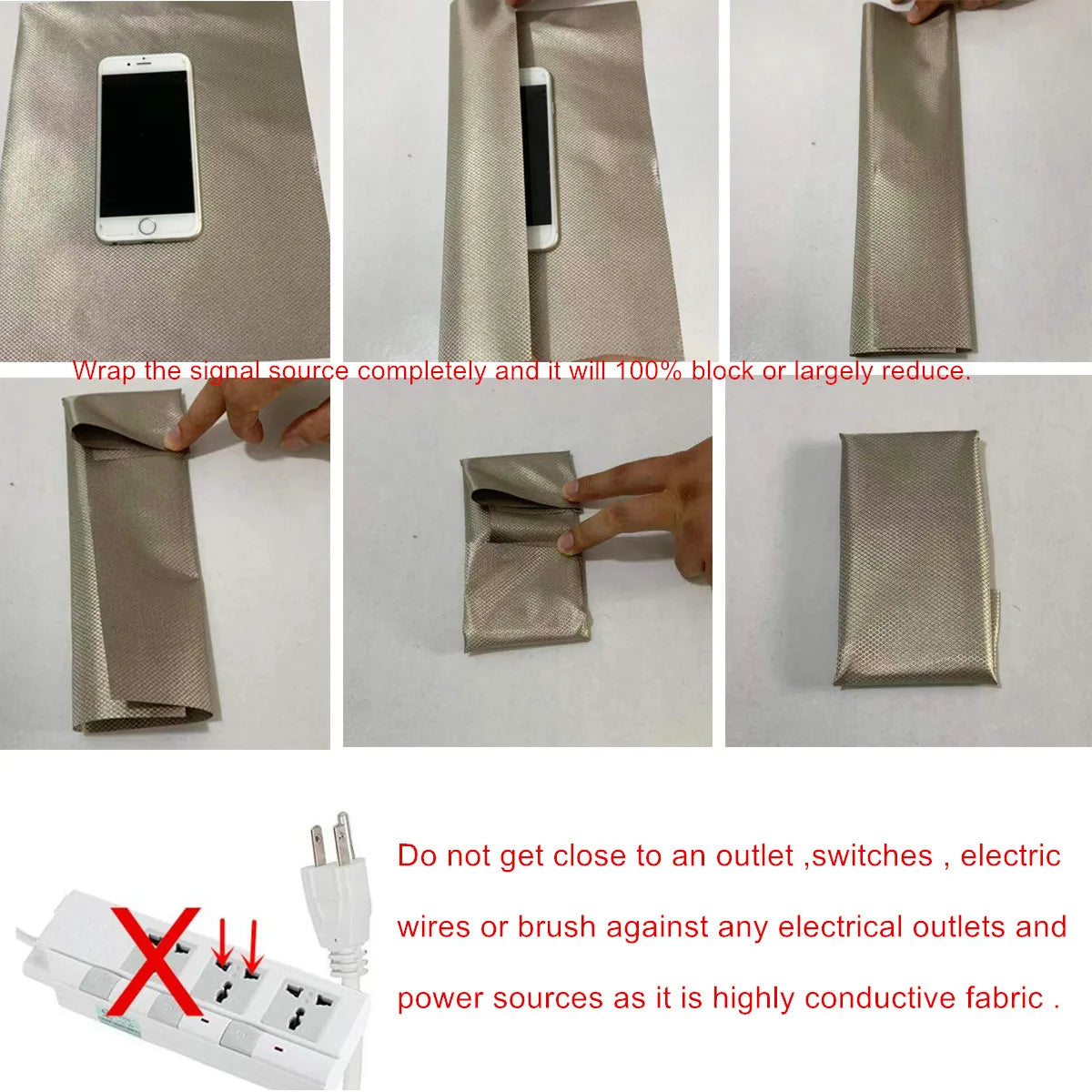 Faraday Fabric RFID Shielding Block WiFi/RF Anti-Radiation Conductive Magnetic Copper/Nickel EMF Protection Cloth