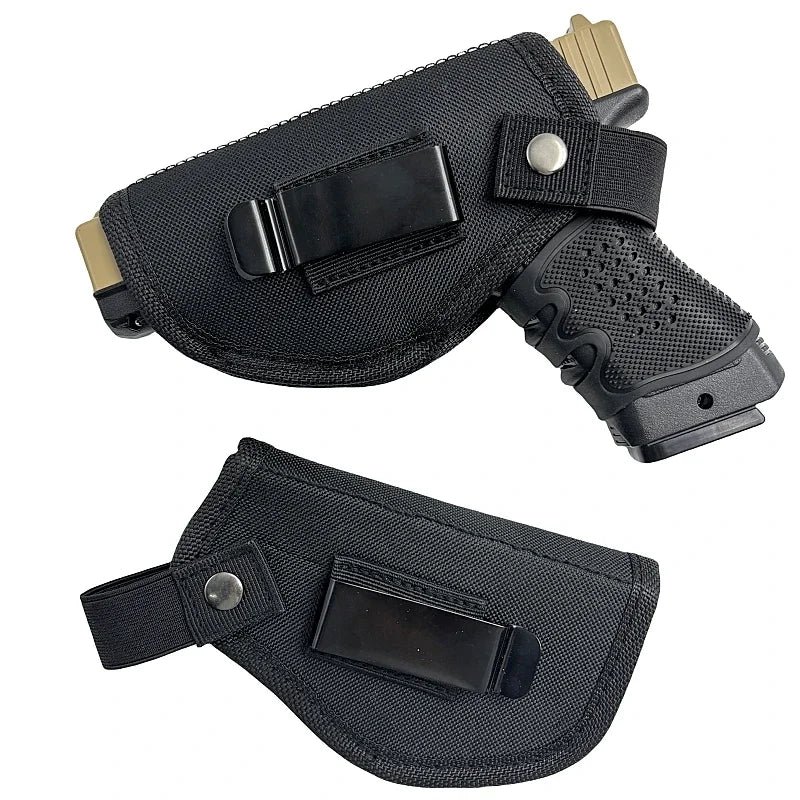 Tactical Universal Gun Holster for Glock 17 19 Beretta M9 1911 P226 Left Right Hand Waist Concealed Carry Pistol 9mm Mag Pouch