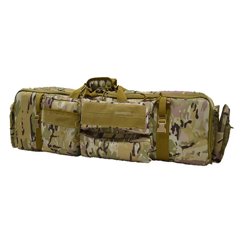 M249 Tactical Gun Bag Large Capacity Hunting Shooting Gun Case Protective Foam Pad Airsoft Double Rifles Carry Shoulder Bag