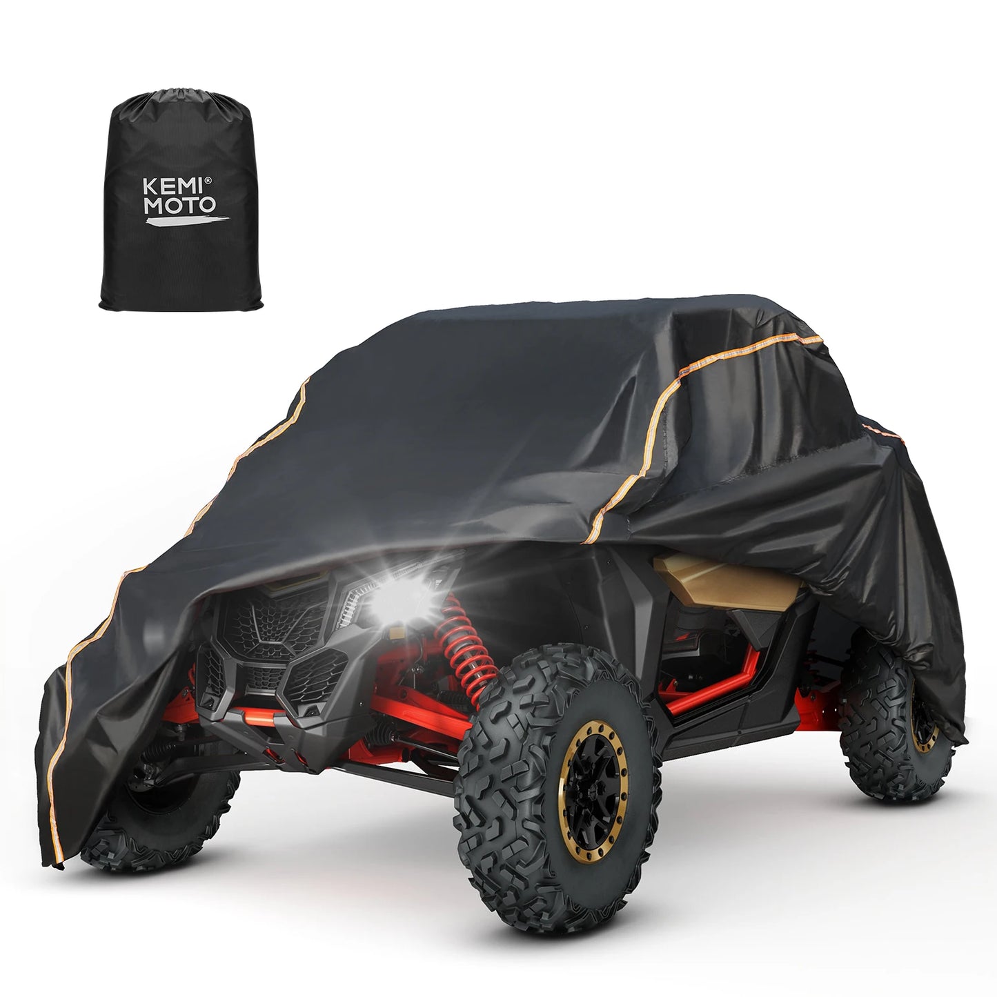 2 Doors UTV 210D Oxford Cloth Protect Utility Vehicle Storage Cover from Rain Dirt Rays-Reflective for Can Am Maverick X3