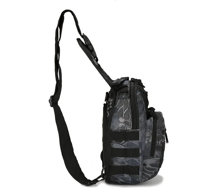 Outdoor Tactical Chest Bags Men's Small Chest Bag Cycling Shoulder Bag Army Camouflage Climbing Portable Messenger Bag 600D Wate