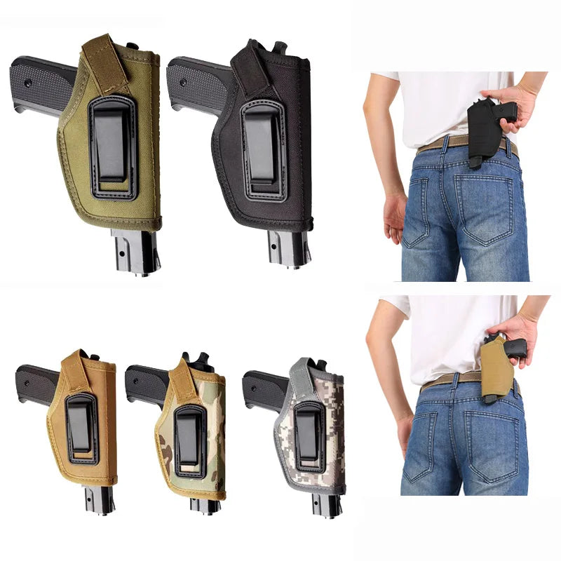 Glock 17 19 Sig Sauer P226 Beretta 92 Colt 1911 Tactical Nylon Holster Concealed Carry Holster Belt Clip  Gun Holster