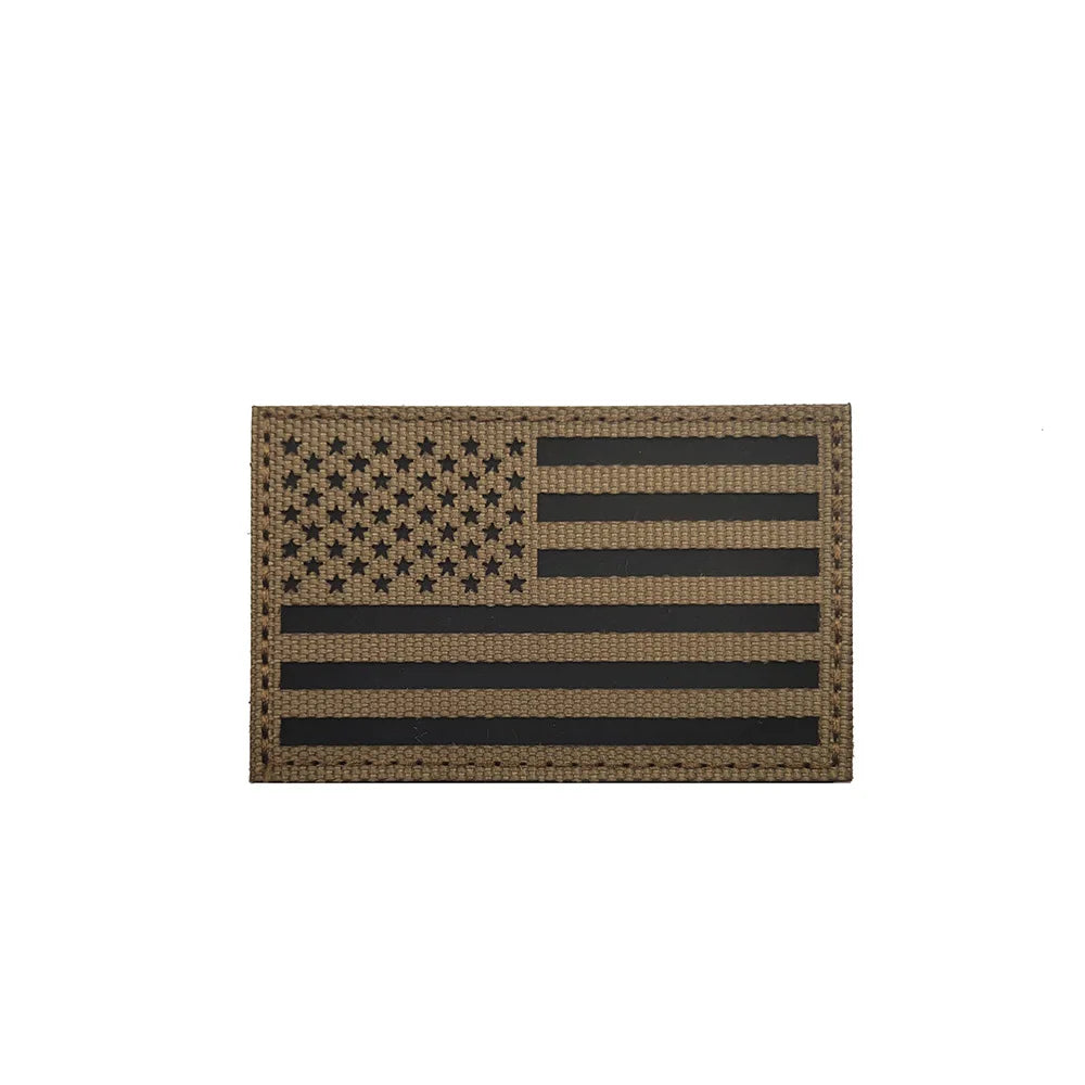 US Flag Reflective Patch USA  SRT Military Special Forces Tactical Fastener Patch Hook and Loop Army Badge Armband Costumes DIY