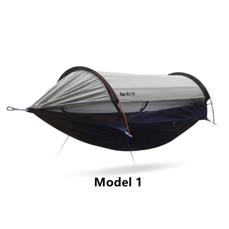 Model 2.0 Traveler hammock Outdoor anti roll and anti mosquito hammock Double person sunshade camping hammock with mosquito net