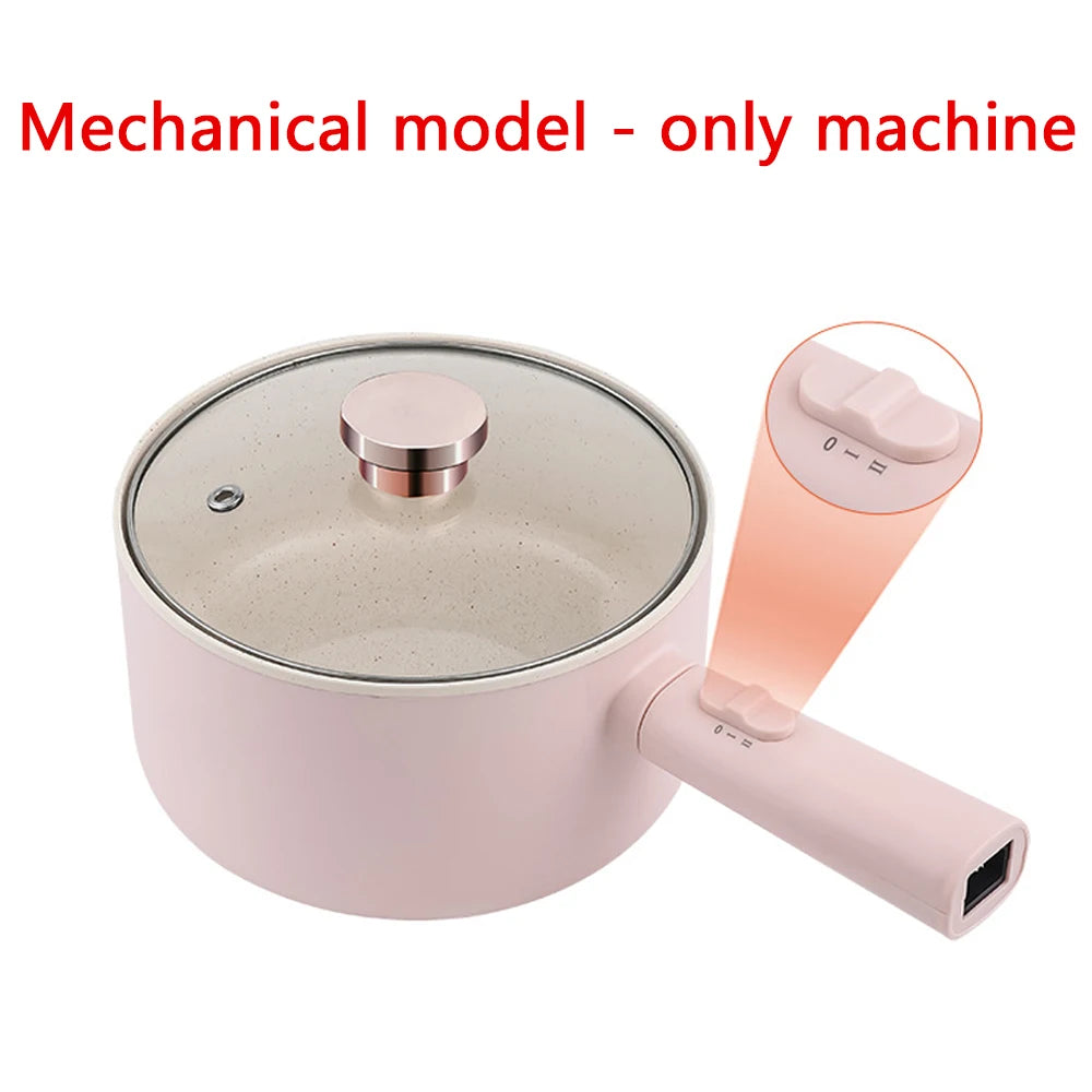 DMWD 1.8/2.5L Household Cooking Pot Electric Rice Cooker Mini Hot Pot Food Steamer Porridge Soup Pot Breakfast Maker Frying Pan