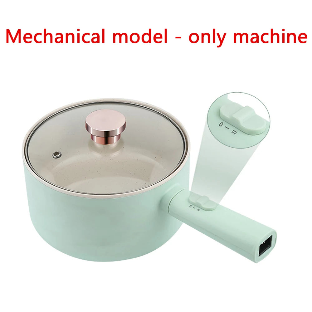 DMWD 1.8/2.5L Household Cooking Pot Electric Rice Cooker Mini Hot Pot Food Steamer Porridge Soup Pot Breakfast Maker Frying Pan