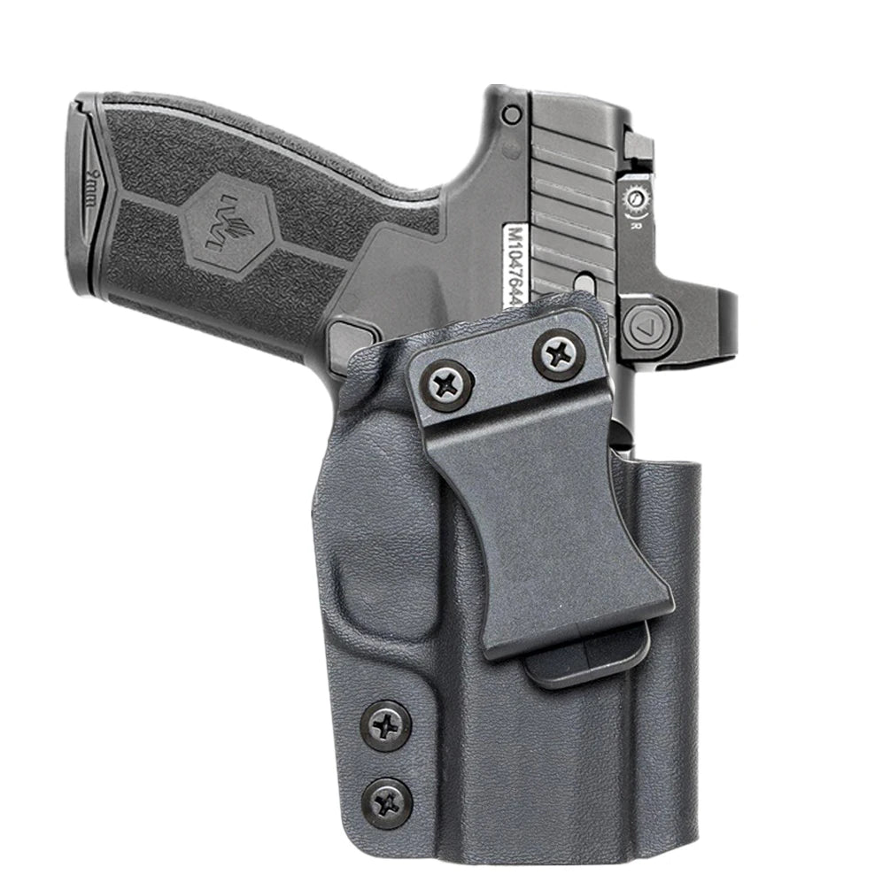 kydex Internal Concealed Carry IWB Holster For IWI Masada Slim 9mm Mag Magazine Holder Metal Belt Clip Flap Claw