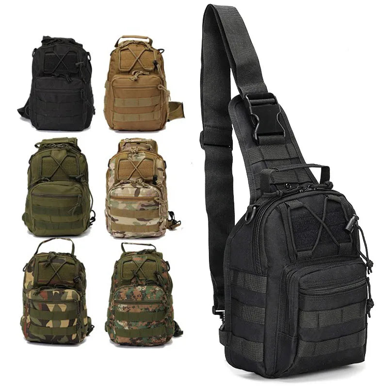 Hiking Trekking Tactical Backpack Sports Climbing Shoulder Bags Camping Hunting Daypack Fishing Outdoor Military Shoulder Bag