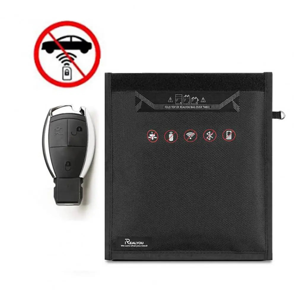 Signal Blocking Bag Mobile Phone Anti-radiation Signals Shielding Bag Faraday Cage Pouch Car Key Radiation Protection Storage Ba