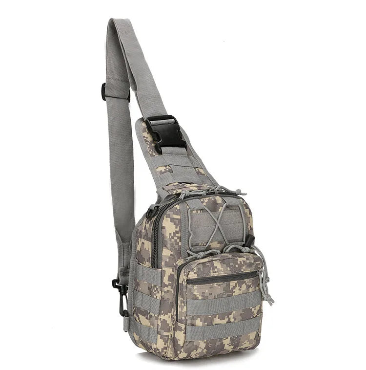 Outdoor Tactical Chest Bags Men's Small Chest Bag Cycling Shoulder Bag Army Camouflage Climbing Portable Messenger Bag 600D Wate