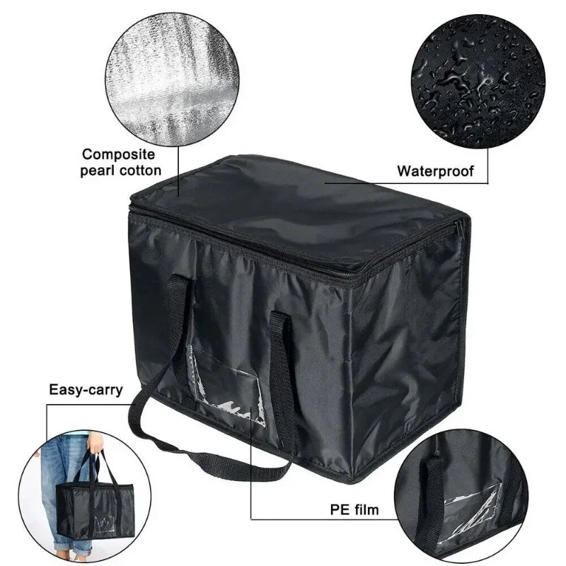 30 45L Camping Storage Bag Trunk Organizer with Handles Versatile Large Capacity for Outdoor Barbecue Camping Cooking Picnic