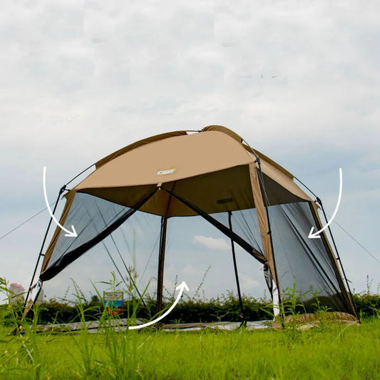 Oxford+Mesh Canopy Outdoor Sunscreen Anti-mosquito Tent Picnic Fishing Pergola UV Protection Sunshelter Large Space Party Tour