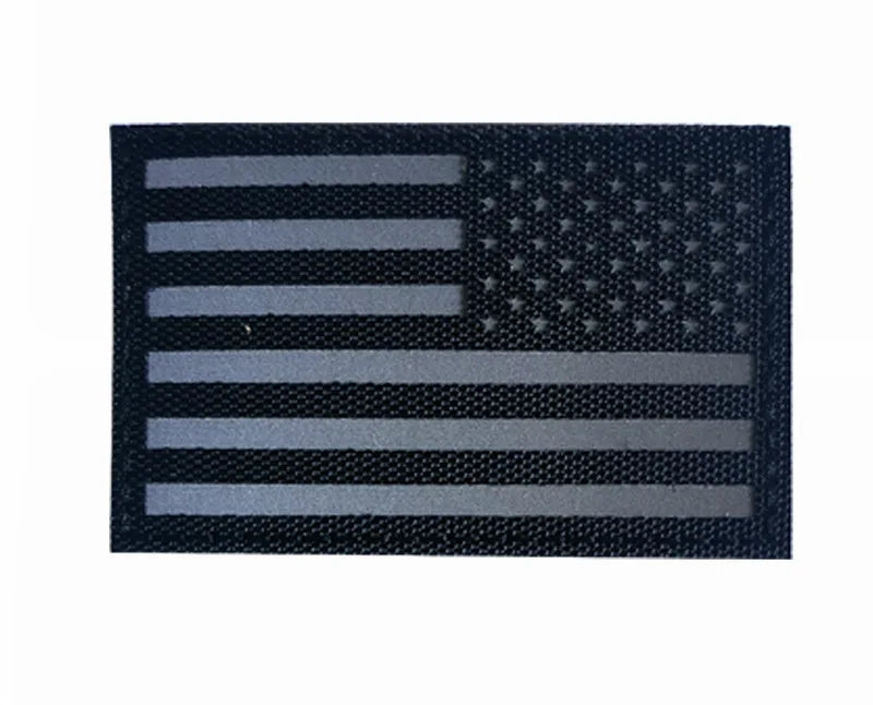 US Flag Reflective Patch USA  SRT Military Special Forces Tactical Fastener Patch Hook and Loop Army Badge Armband Costumes DIY