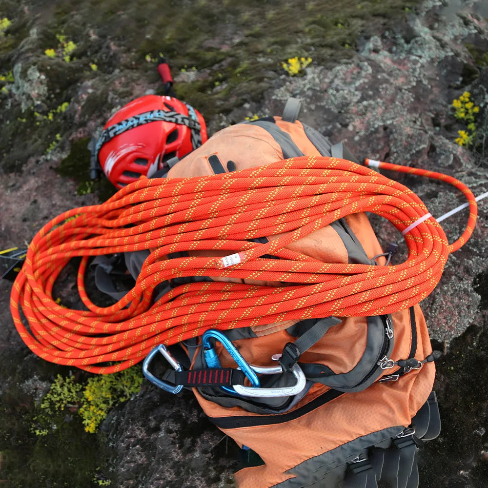 XINDA 10mm 11mm Diameter Rock Climbing Rope Static Rope 5200lbs High Strength Lanyard Safety Climb Camping Equipment Survival