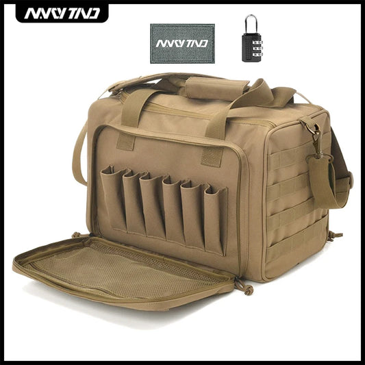 Tactical Range Bag Army Style Military Hunting Accessories Storage Pack Anti Slip Feet Magazine Case Extra Pockets for Shooting