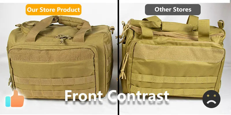 Tactical Range Bag Army Style Military Hunting Accessories Storage Pack Anti Slip Feet Magazine Case Extra Pockets for Shooting