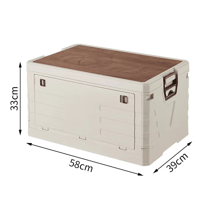 1pc Outdoor Camping Storage Box, Portable Large Capacity Folding Box, Multifunctional Storage Box For Outdoor Camping Travel