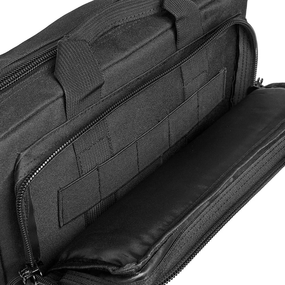 Tactical Glock Single Pistol Gun Case Carrying Bag Portable Padding Protection Dual Handgun Hunting Bag