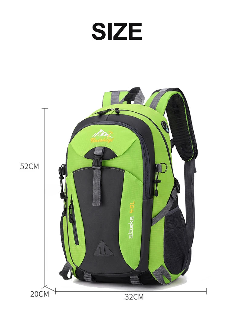 Unisex Hiking Backpack 2024 New Women and Men Outdoor Mountaineering Bag Large Capacity Travel Camping Storage Bags