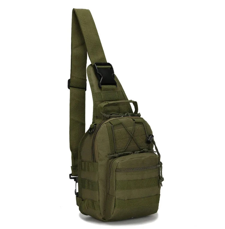 Outdoor Tactical Chest Bags Men's Small Chest Bag Cycling Shoulder Bag Army Camouflage Climbing Portable Messenger Bag 600D Wate